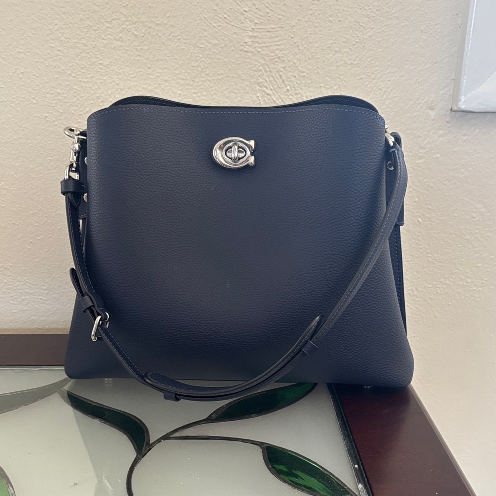 Coach Navy Blue Shoulder Bag